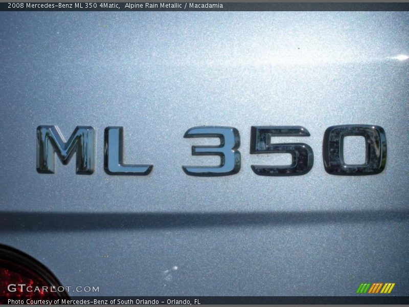 Alpine Rain Metallic / Macadamia 2008 Mercedes-Benz ML 350 4Matic