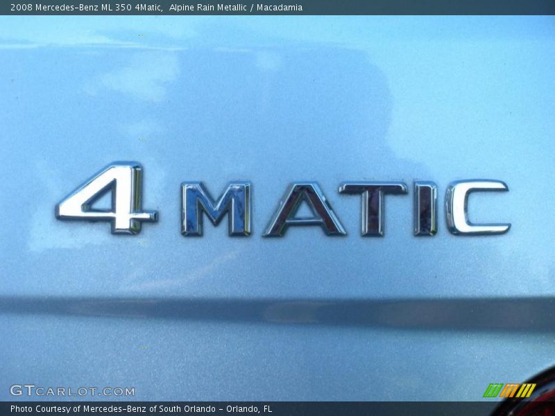 Alpine Rain Metallic / Macadamia 2008 Mercedes-Benz ML 350 4Matic