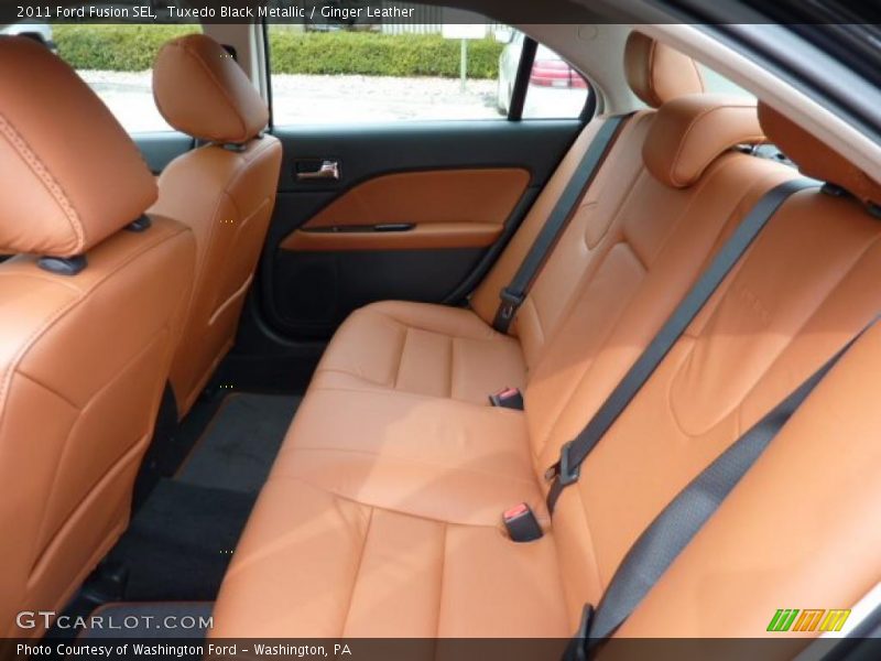 Tuxedo Black Metallic / Ginger Leather 2011 Ford Fusion SEL