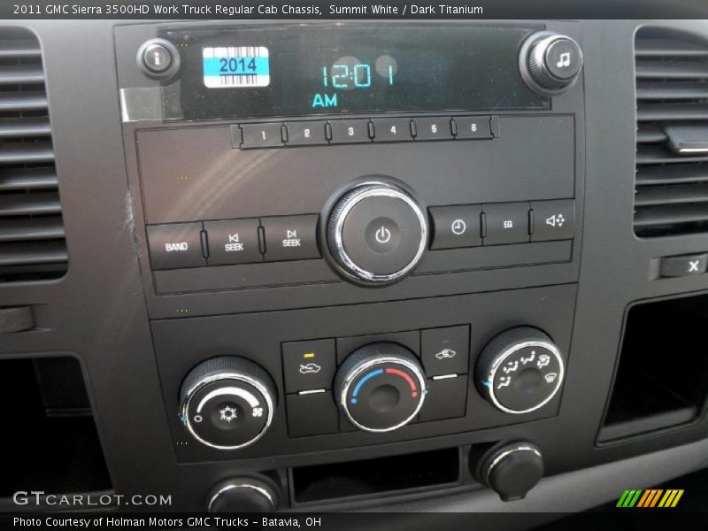 Controls of 2011 Sierra 3500HD Work Truck Regular Cab Chassis