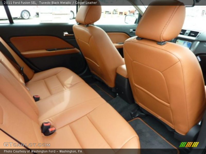 Tuxedo Black Metallic / Ginger Leather 2011 Ford Fusion SEL