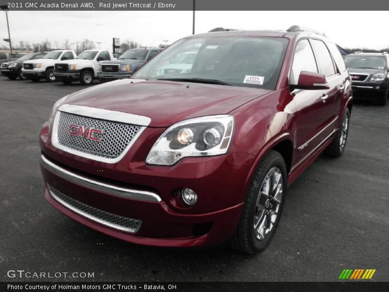 Red Jewel Tintcoat / Ebony 2011 GMC Acadia Denali AWD