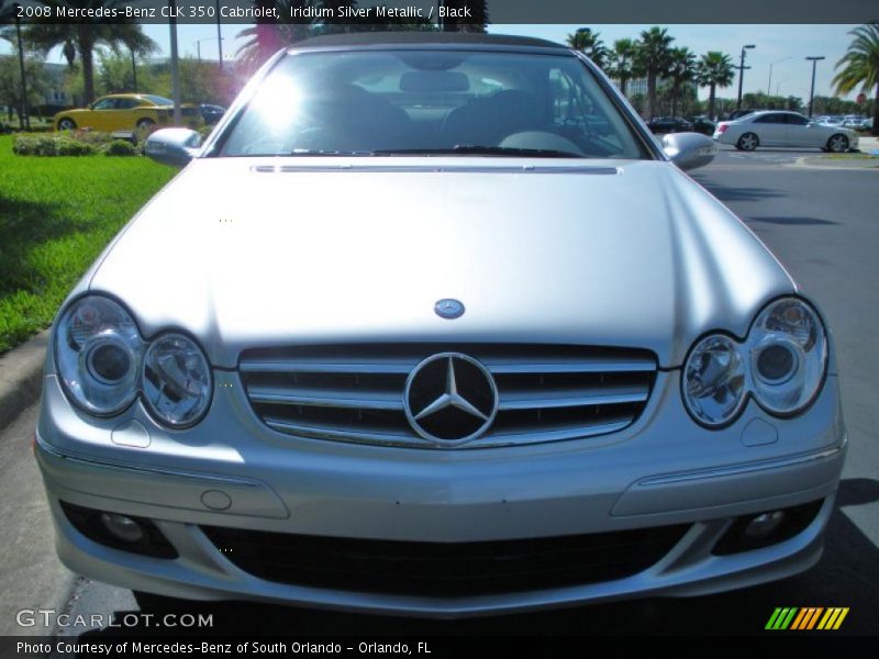 Iridium Silver Metallic / Black 2008 Mercedes-Benz CLK 350 Cabriolet