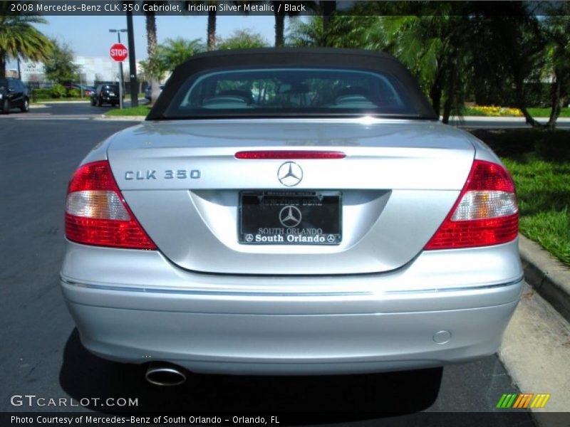 Iridium Silver Metallic / Black 2008 Mercedes-Benz CLK 350 Cabriolet