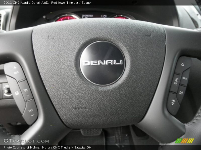 Red Jewel Tintcoat / Ebony 2011 GMC Acadia Denali AWD