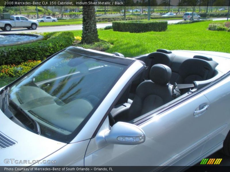 Iridium Silver Metallic / Black 2008 Mercedes-Benz CLK 350 Cabriolet