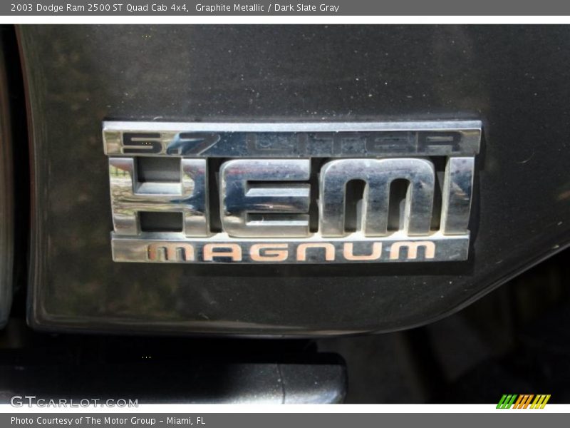 Graphite Metallic / Dark Slate Gray 2003 Dodge Ram 2500 ST Quad Cab 4x4