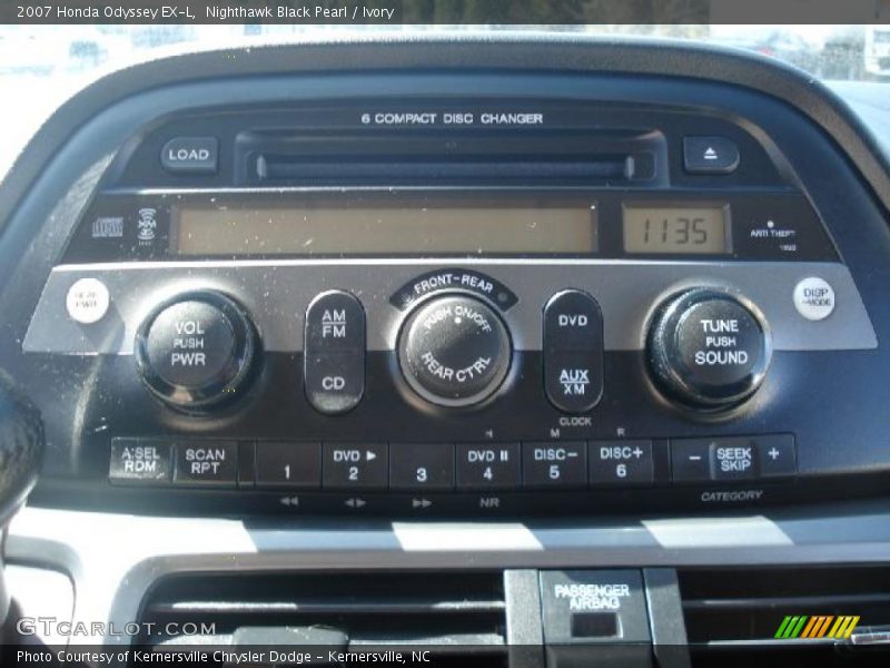 Nighthawk Black Pearl / Ivory 2007 Honda Odyssey EX-L