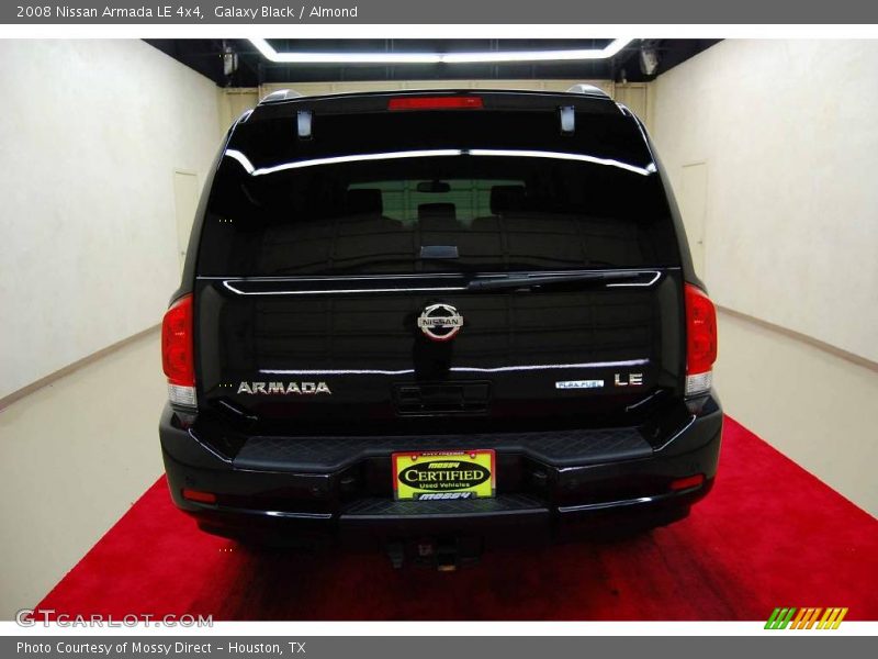 Galaxy Black / Almond 2008 Nissan Armada LE 4x4