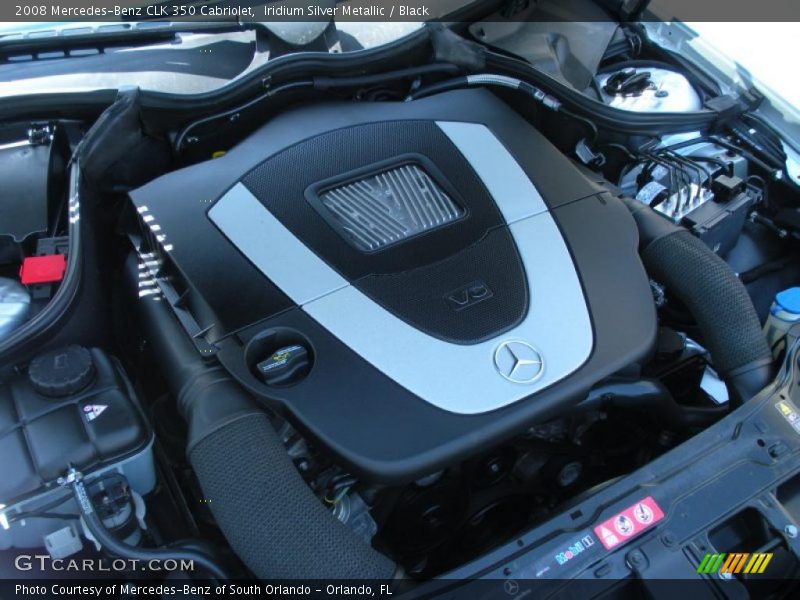 Iridium Silver Metallic / Black 2008 Mercedes-Benz CLK 350 Cabriolet