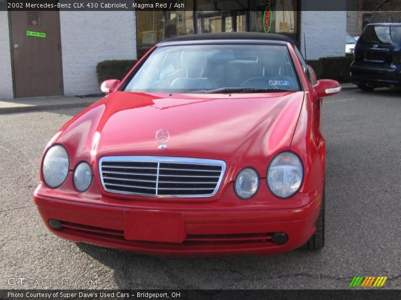 Magma Red / Ash 2002 Mercedes-Benz CLK 430 Cabriolet