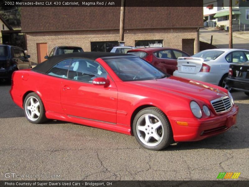 Magma Red / Ash 2002 Mercedes-Benz CLK 430 Cabriolet