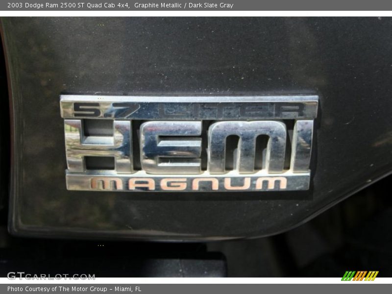 Graphite Metallic / Dark Slate Gray 2003 Dodge Ram 2500 ST Quad Cab 4x4