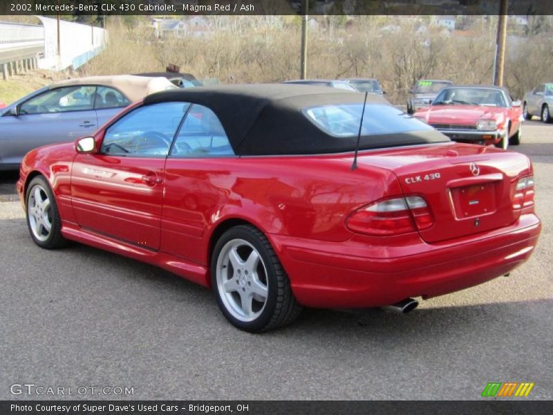 Magma Red / Ash 2002 Mercedes-Benz CLK 430 Cabriolet