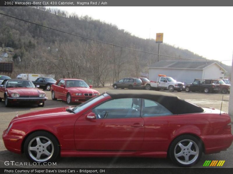 Magma Red / Ash 2002 Mercedes-Benz CLK 430 Cabriolet