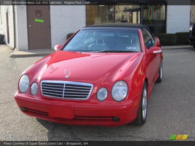 Magma Red / Ash 2002 Mercedes-Benz CLK 430 Cabriolet