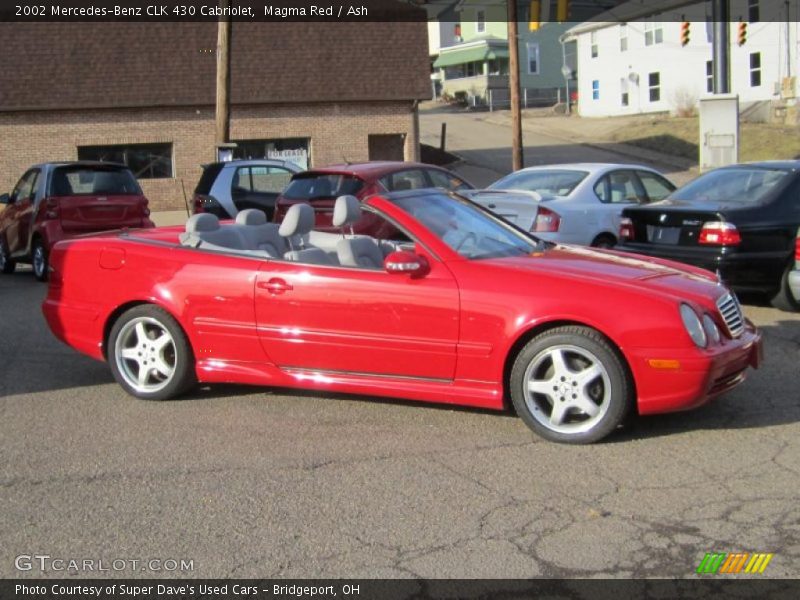 Magma Red / Ash 2002 Mercedes-Benz CLK 430 Cabriolet