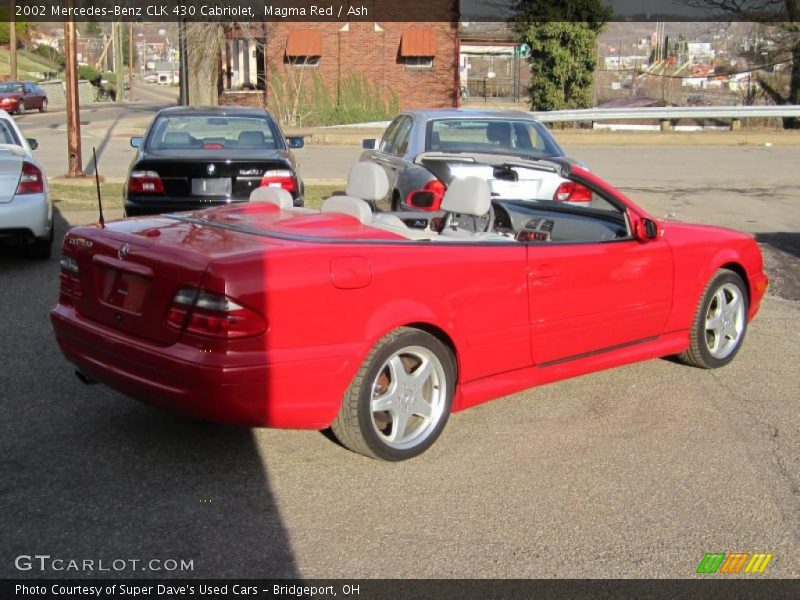 Magma Red / Ash 2002 Mercedes-Benz CLK 430 Cabriolet