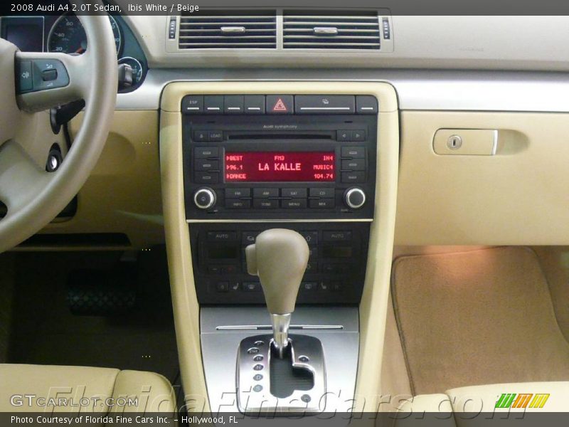 Ibis White / Beige 2008 Audi A4 2.0T Sedan