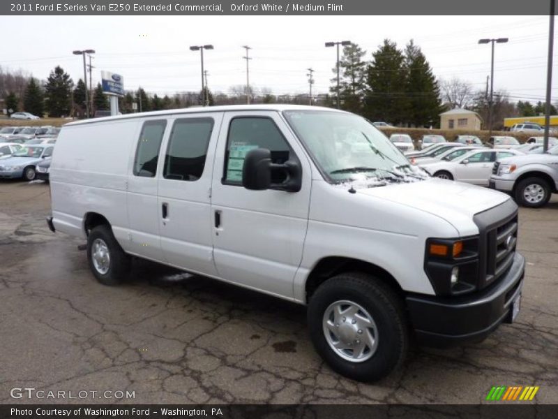 Oxford White / Medium Flint 2011 Ford E Series Van E250 Extended Commercial