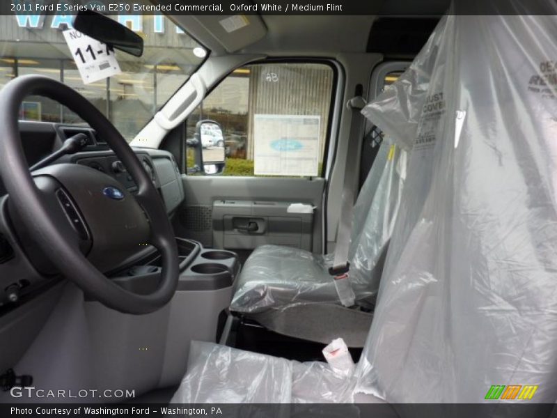 Oxford White / Medium Flint 2011 Ford E Series Van E250 Extended Commercial