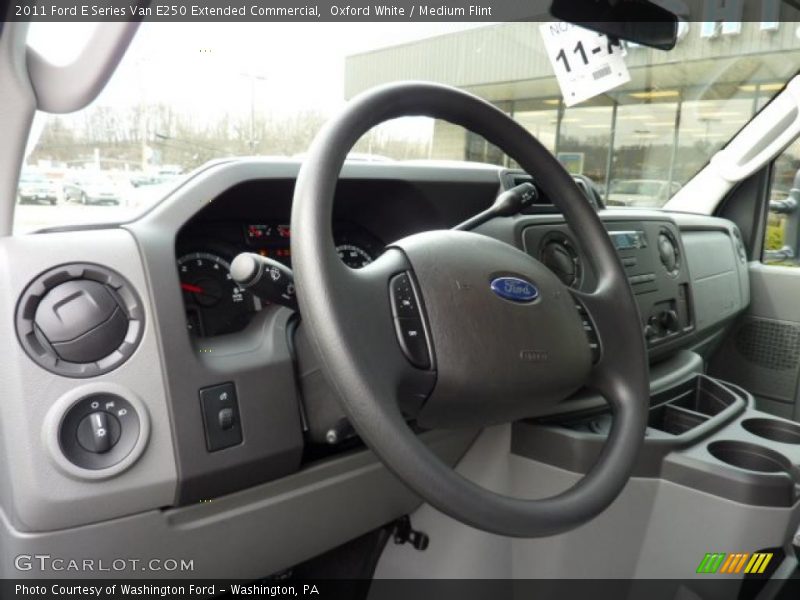 Oxford White / Medium Flint 2011 Ford E Series Van E250 Extended Commercial