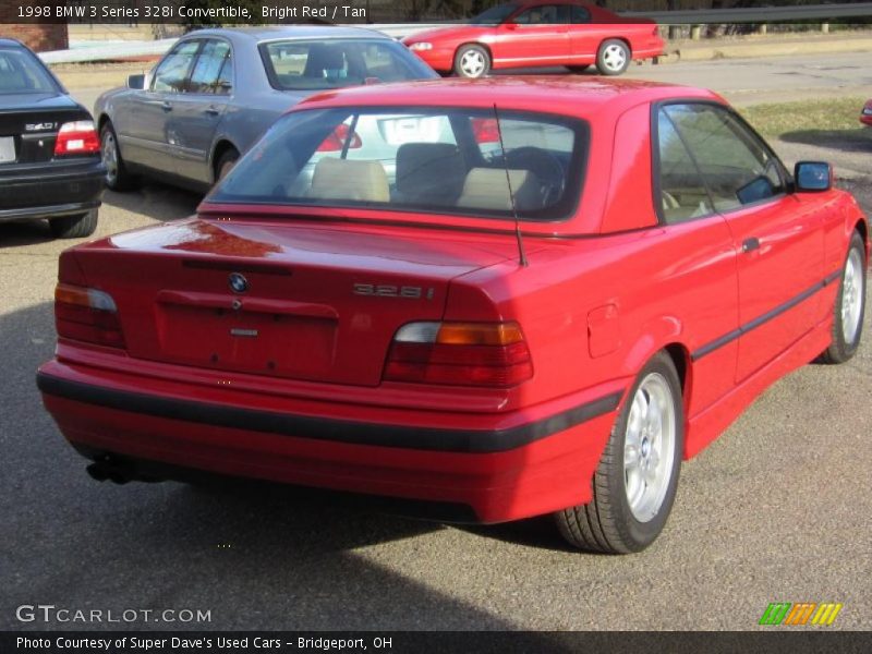 Bright Red / Tan 1998 BMW 3 Series 328i Convertible