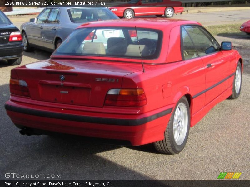Bright Red / Tan 1998 BMW 3 Series 328i Convertible