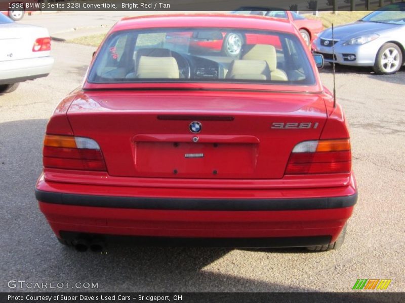 Bright Red / Tan 1998 BMW 3 Series 328i Convertible