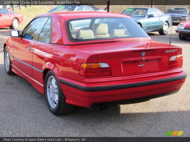 Bright Red / Tan 1998 BMW 3 Series 328i Convertible