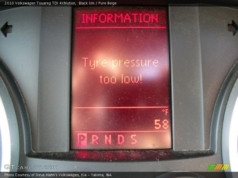 Black Uni / Pure Beige 2010 Volkswagen Touareg TDI 4XMotion