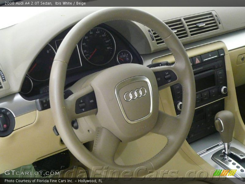 Ibis White / Beige 2008 Audi A4 2.0T Sedan