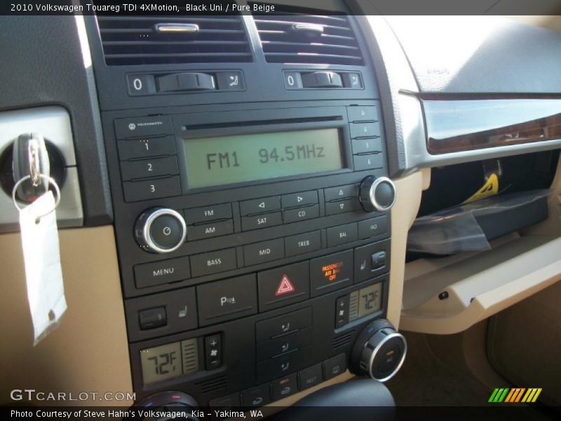 Controls of 2010 Touareg TDI 4XMotion