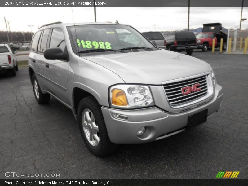 Liquid Silver Metallic / Ebony 2007 GMC Envoy SLE 4x4