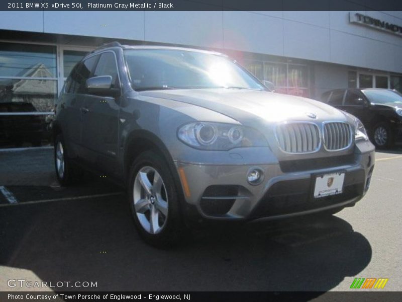Platinum Gray Metallic / Black 2011 BMW X5 xDrive 50i