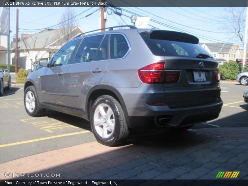 Platinum Gray Metallic / Black 2011 BMW X5 xDrive 50i