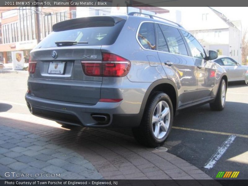 Platinum Gray Metallic / Black 2011 BMW X5 xDrive 50i