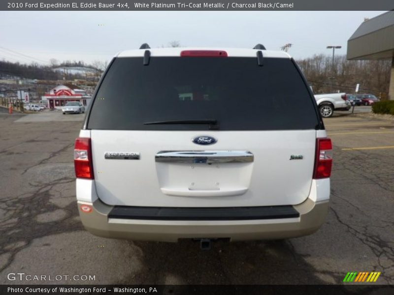 White Platinum Tri-Coat Metallic / Charcoal Black/Camel 2010 Ford Expedition EL Eddie Bauer 4x4
