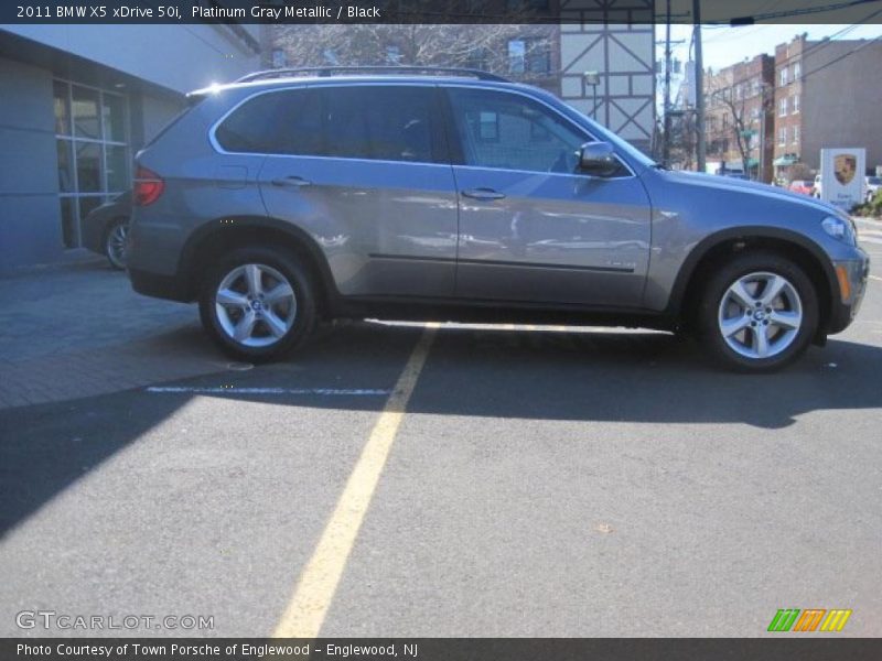 Platinum Gray Metallic / Black 2011 BMW X5 xDrive 50i