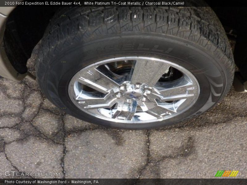 White Platinum Tri-Coat Metallic / Charcoal Black/Camel 2010 Ford Expedition EL Eddie Bauer 4x4