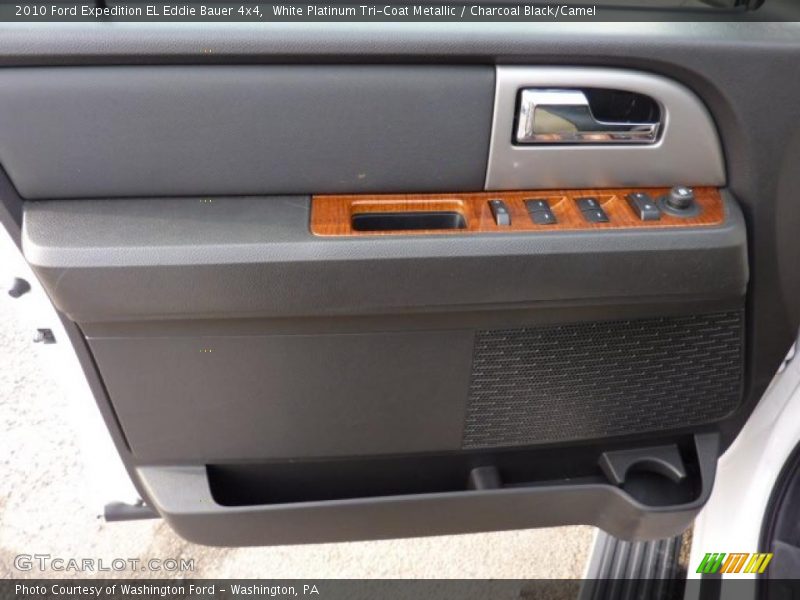 White Platinum Tri-Coat Metallic / Charcoal Black/Camel 2010 Ford Expedition EL Eddie Bauer 4x4