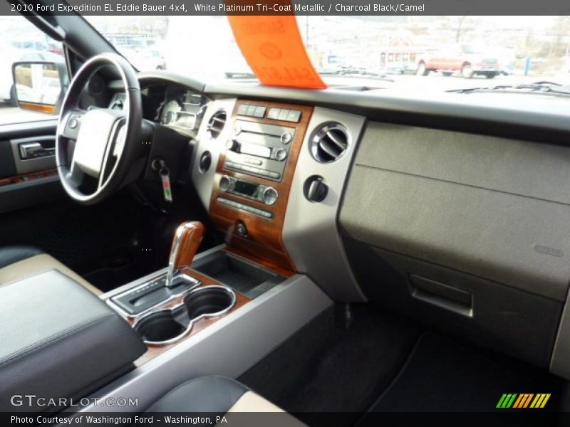 White Platinum Tri-Coat Metallic / Charcoal Black/Camel 2010 Ford Expedition EL Eddie Bauer 4x4