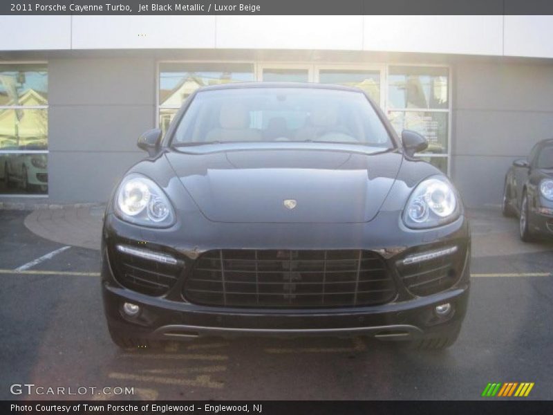 Jet Black Metallic / Luxor Beige 2011 Porsche Cayenne Turbo