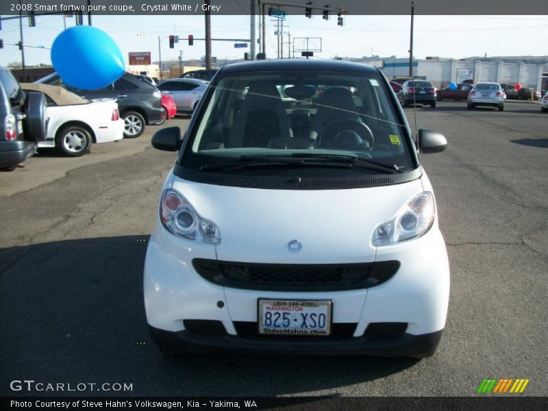 Crystal White / Grey 2008 Smart fortwo pure coupe