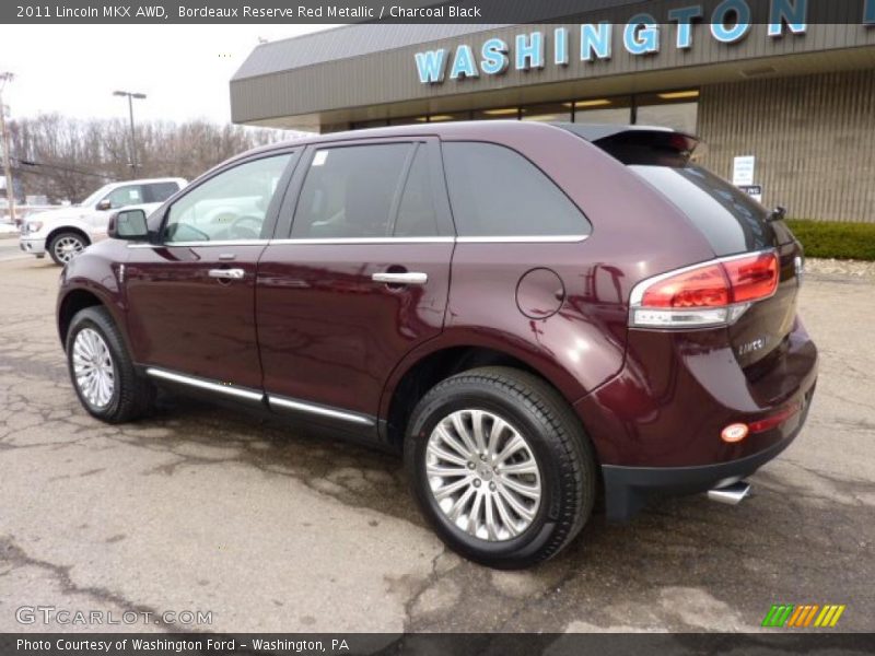 Bordeaux Reserve Red Metallic / Charcoal Black 2011 Lincoln MKX AWD