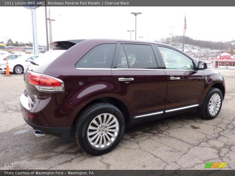 Bordeaux Reserve Red Metallic / Charcoal Black 2011 Lincoln MKX AWD
