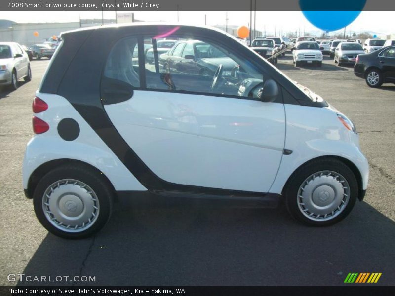 Crystal White / Grey 2008 Smart fortwo pure coupe