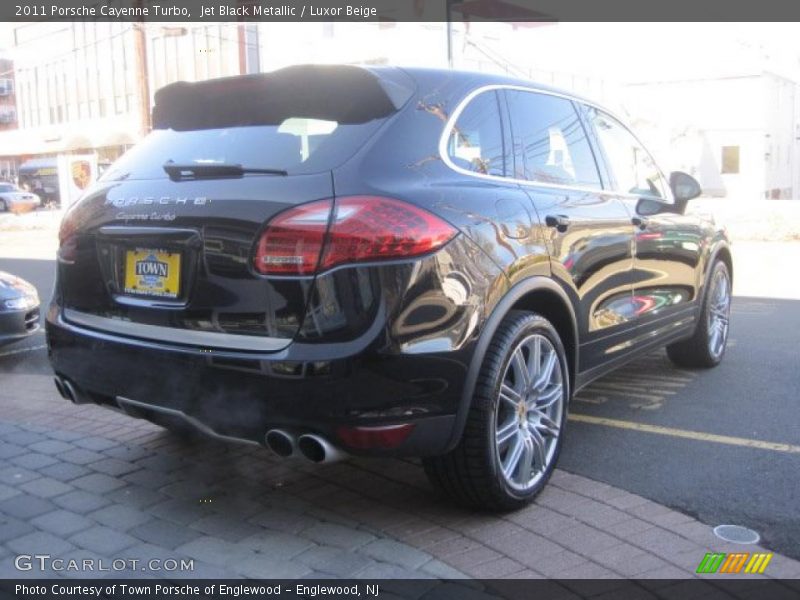 Jet Black Metallic / Luxor Beige 2011 Porsche Cayenne Turbo