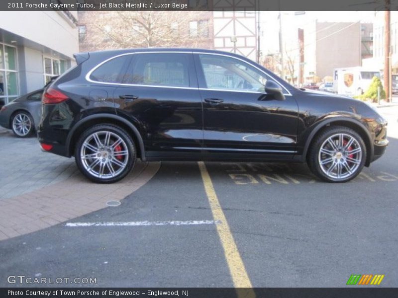 Jet Black Metallic / Luxor Beige 2011 Porsche Cayenne Turbo