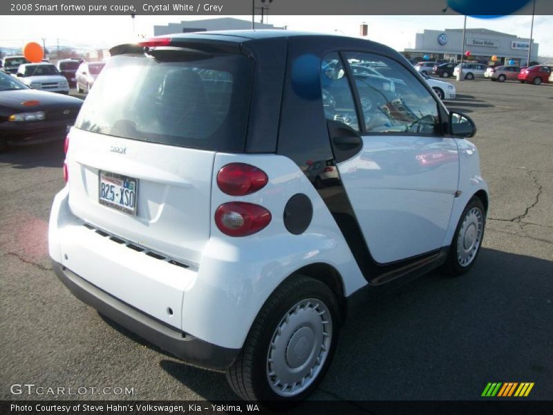 Crystal White / Grey 2008 Smart fortwo pure coupe